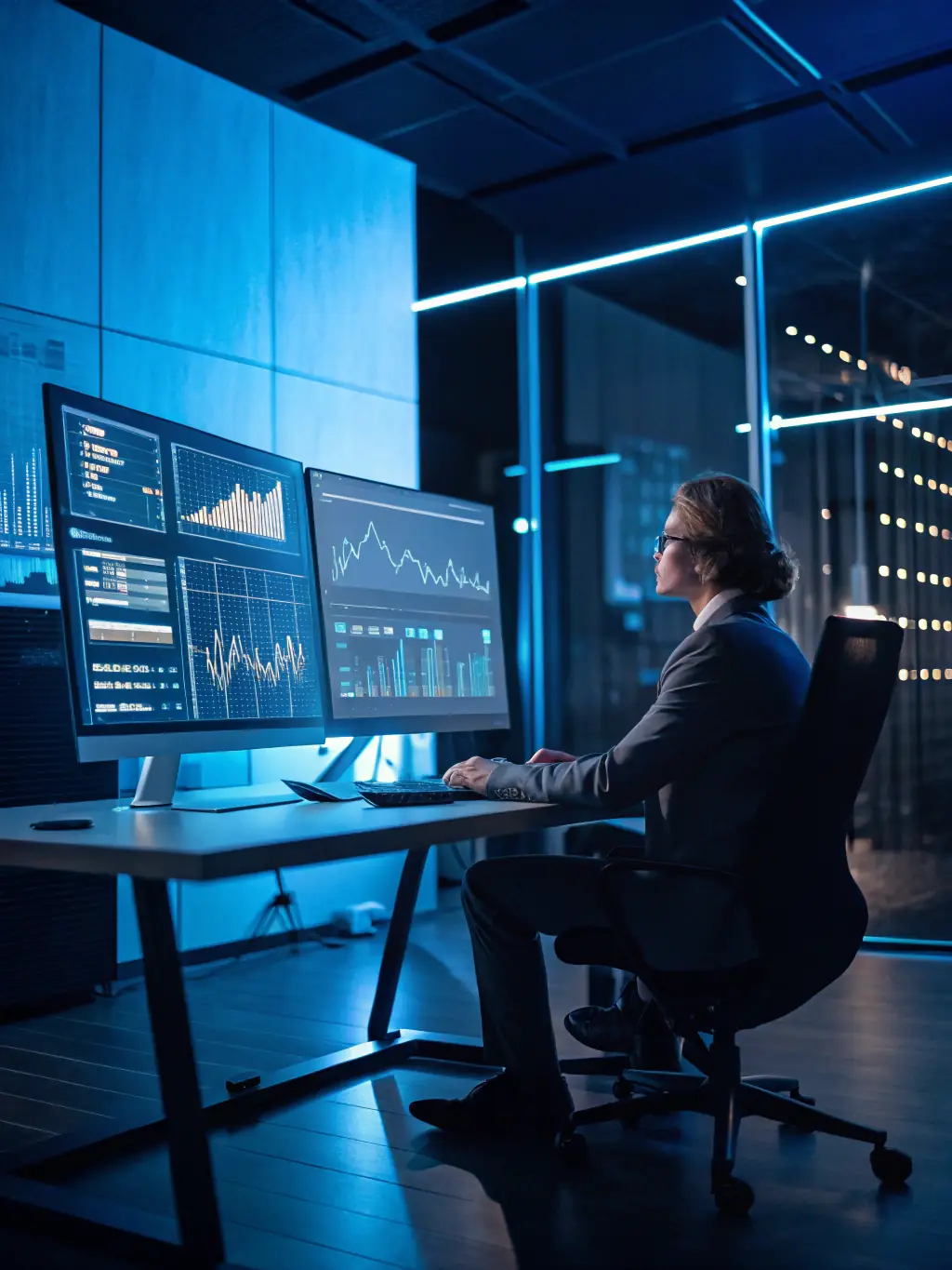 An image depicting an insurance agent efficiently managing their workload with the support of RMA Solutions' resources.